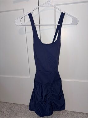 Navy One-Piece Athletic Outfit